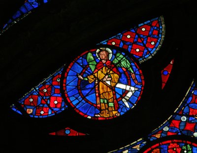 Fenêtre w115 représentant un ange - French School