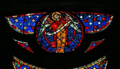 Fenêtre w115 représentant un ange - French School