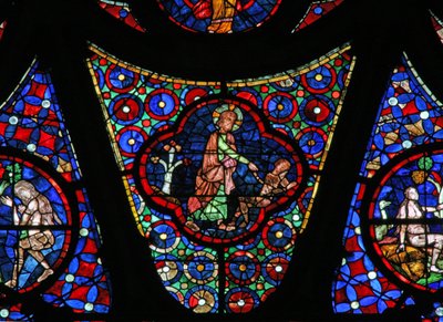 Fenêtre w115 représentant la Création d