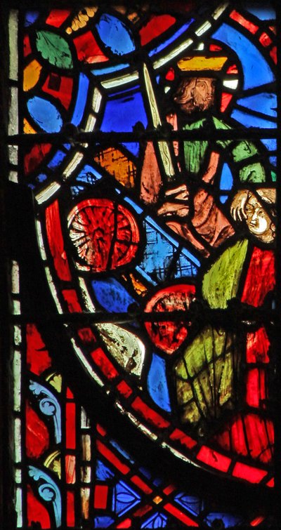 Dieu dans un char saisissant la fille de Juda - French School
