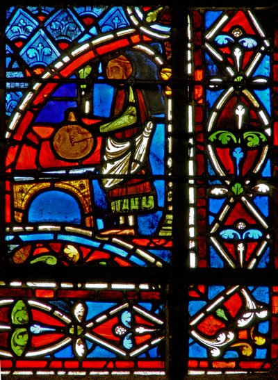Un donateur drapier et des panneaux de bordure - French School