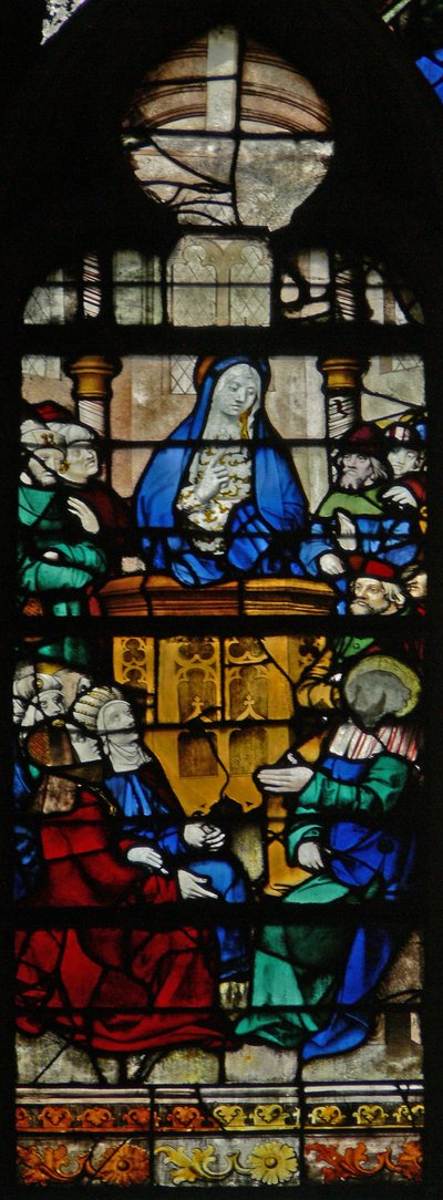 Une scène de la vie de Sainte Marie-Madeleine - la sainte prêchant - French School