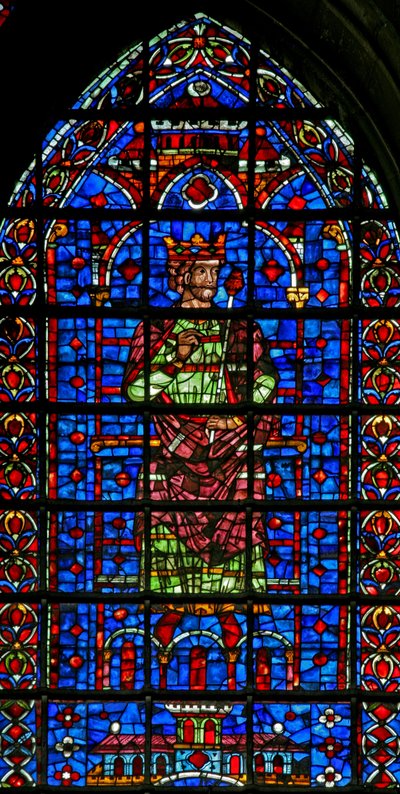 Un roi (figure supérieure) - French School