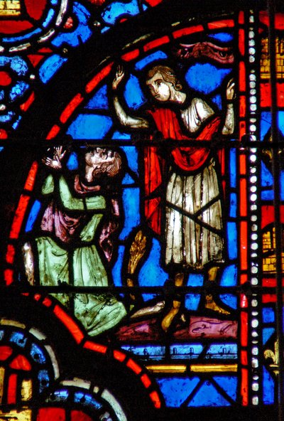 Mardochée déchire ses vêtements et se couvre de sac et de cendres Esth IV 1 - French School