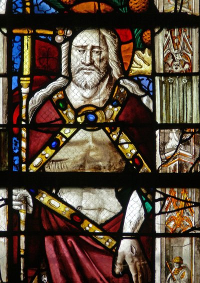 Fenêtre w14 représentant le Christ de la Résurrection - French School