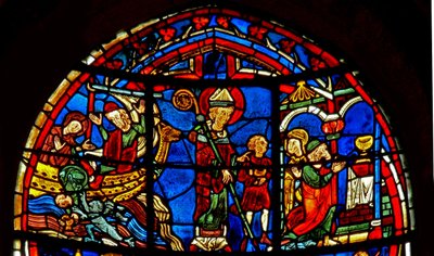Saint Nicolas sauve un enfant - French School