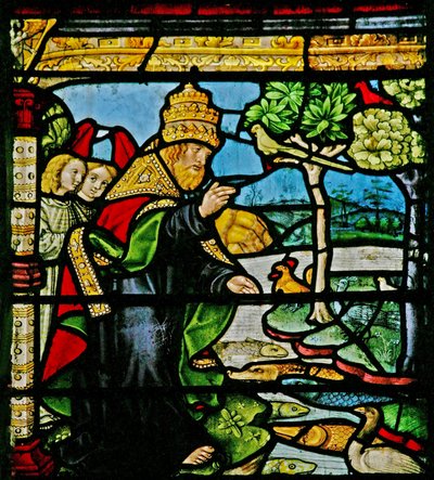 Création des poissons et des oiseaux - French School