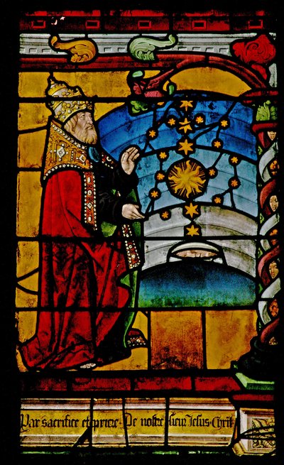 Création du soleil, de la lune et des étoiles - French School