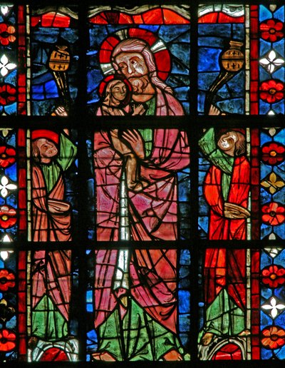 Fenêtre w201 représentant le Christ portant l