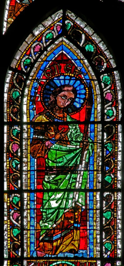 Fenêtre w202 représentant Sainte Agnès - French School
