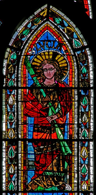 Fenêtre w202 représentant Sainte Lucie - French School