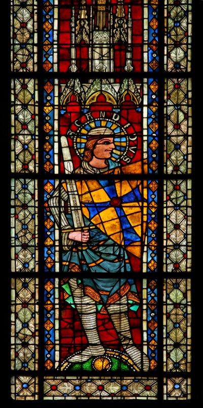 Fenêtre w203 représentant Saint Candide - French School