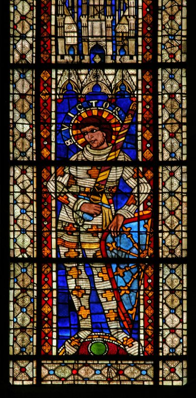 Fenêtre w203 représentant Saint Victor - French School