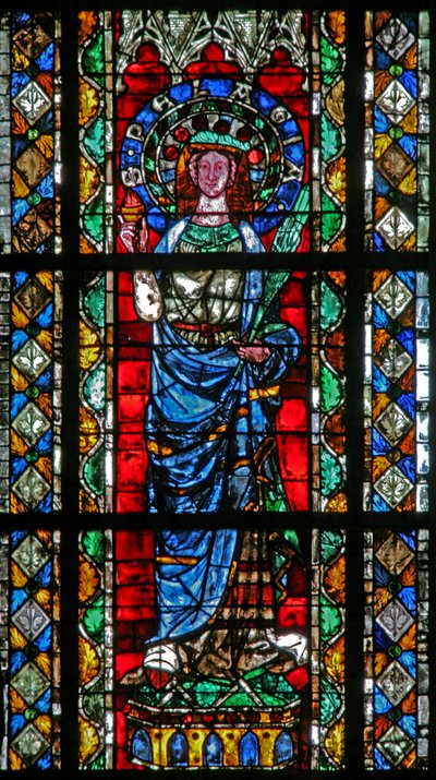 Fenêtre w204 représentant Sainte Pélagie - French School