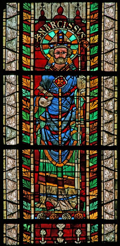 Fenêtre w207 représentant Saint Narcisse - French School