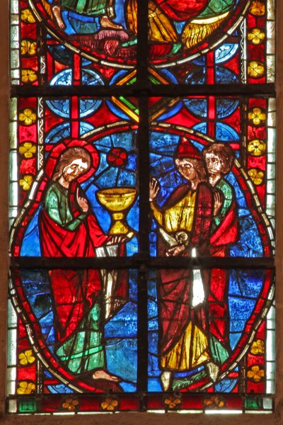 Saint Jacques avec le magicien Hermogène et Philetus - French School