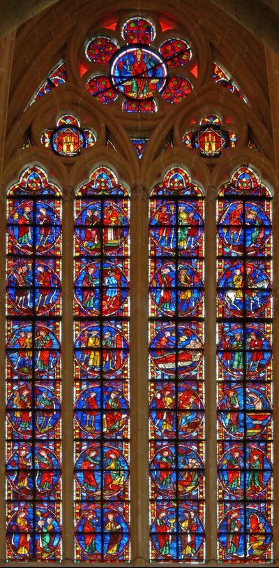 Fenêtre de Saint Jacques et la légende du dépendant perdu - French School