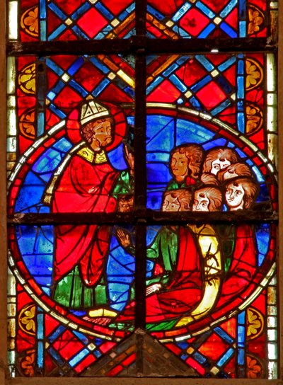Saint Denis prêchant à Lutèce - French School