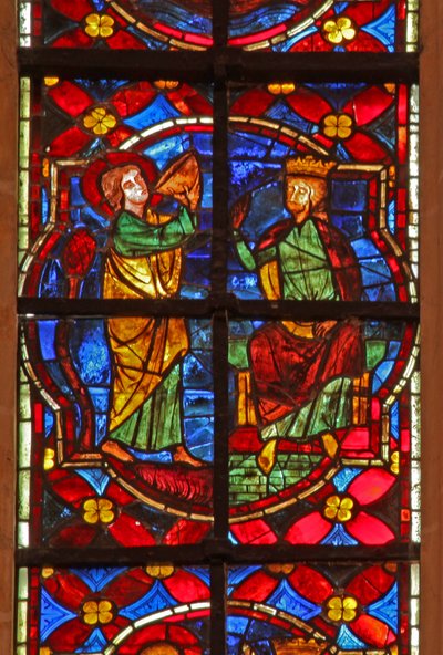 Légende de Saint Jean : le saint boit la coupe empoisonnée - French School