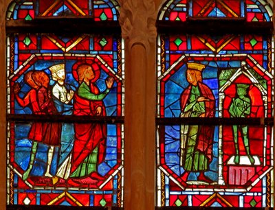 Saint Eustache en tant que Placidus chassant un cerf - French School