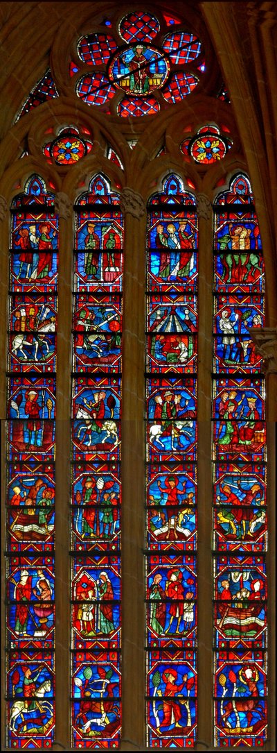 Scènes de la vie de Saint Eustache - French School