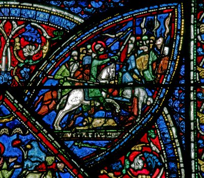 Scène de la vie de Saint Eustache : il rejoint l