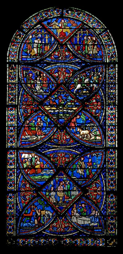Scènes de la vie de Saint Eustache - French School