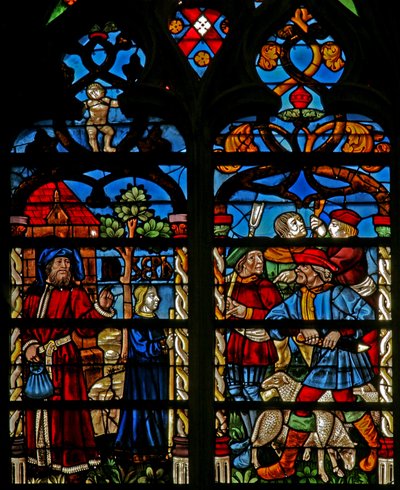 Jacob avec Joseph ; les frères complotent - French School