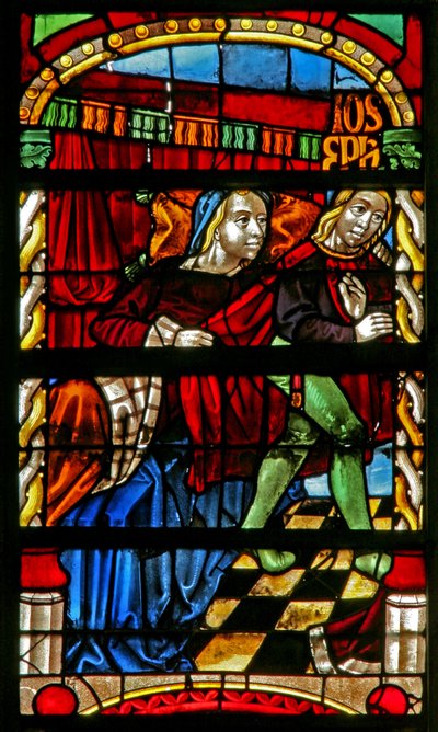 La femme de Potiphar tente de le séduire - French School