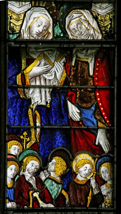 Fenêtre w3 représentant Sainte Marie Cléophas et Sainte Marie Salomé - French School