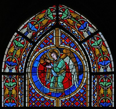 Fenêtre w3 représentant un ange - French School