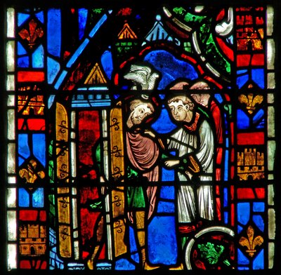 Fenêtre w51 représentant Saint Sever : alors qu