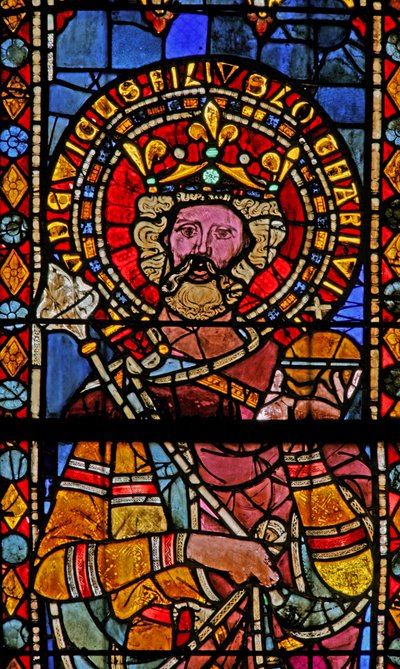 Fenêtre w7 représentant Louis, fils de Lothaire VI? - French School