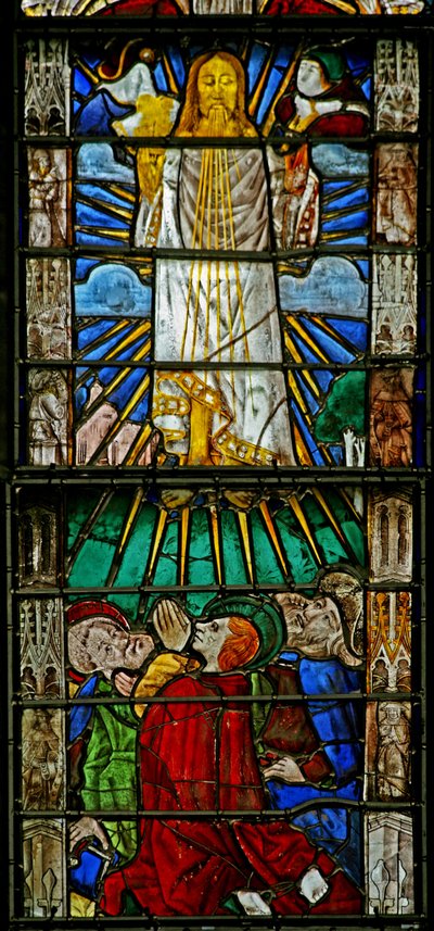 Fenêtre w7 représentant la transfiguration - French School