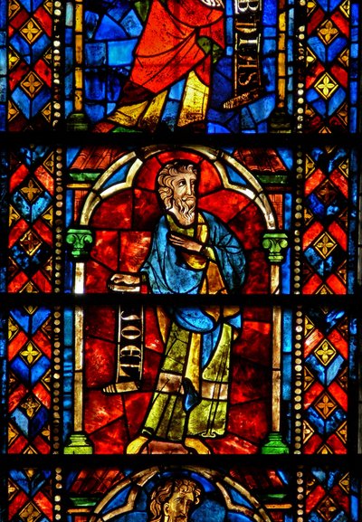 Fenêtre w7 représentant le prophète Joël sur l