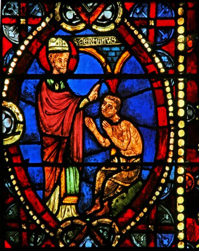 Fenêtre w8 représentant Saint Germain et le fils d