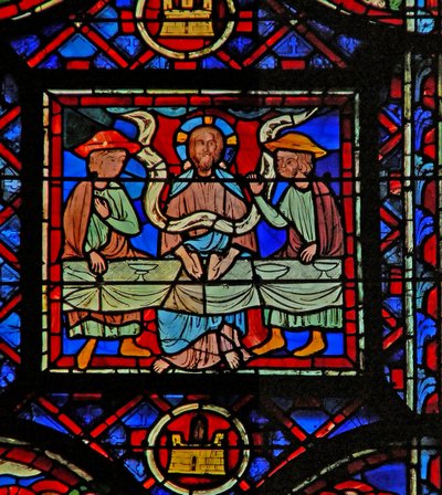 Le cycle de la Résurrection - le souper à Emmaüs - French School