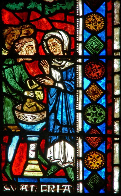 Fenêtre wXX représentant Saint Valéry refusant d
