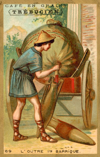 Outre à vin - le premier tonneau - French School