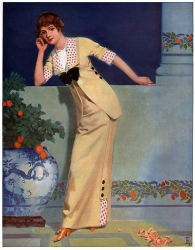 Femme en 2700. vers 1910 - French School