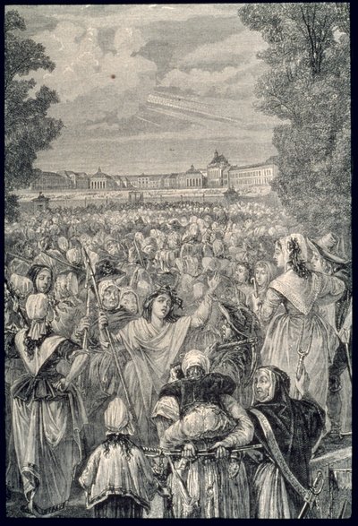 Les femmes marchent sur Versailles, 5-6 octobre 1789 - French School