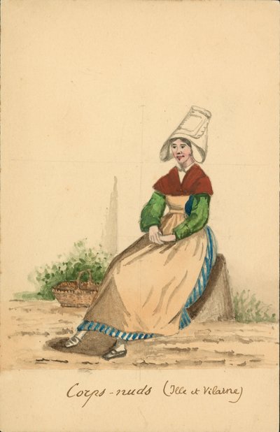 Costume féminin de Corps-Nuds, Ille-et-Vilaine - French School