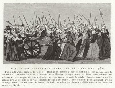 Marche des femmes sur Versailles, Révolution française, 5 octobre 1789 - French School