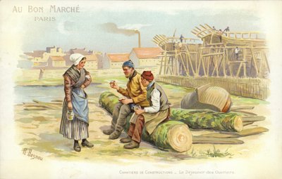 Travailleurs au repos - French School