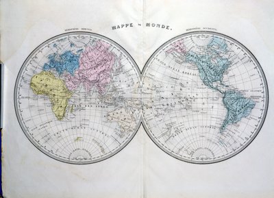 Carte du monde, illustration de l