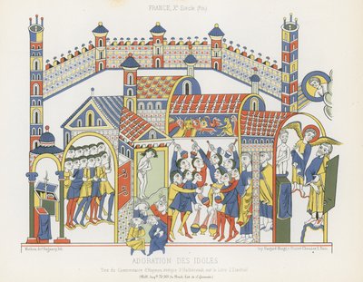 Adoration des idoles - French School