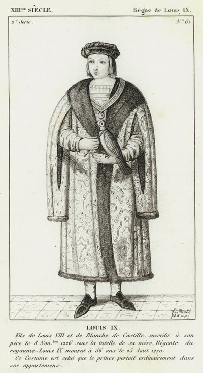 XIIIe siècle, règne de Louis IX, Louis IX - French School