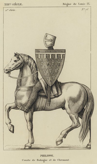 XIIIe siècle, Règne de Louis IX, Philippe, Comte de Bologne et de Clermont - French School
