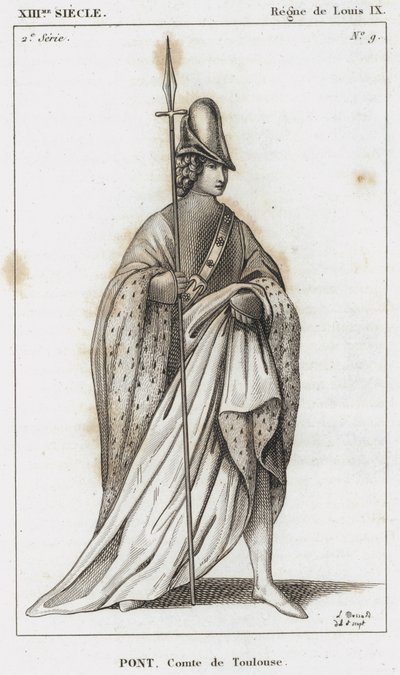 XIIIe siècle, Règne de Louis IX, Pont, Comte de Toulouse - French School