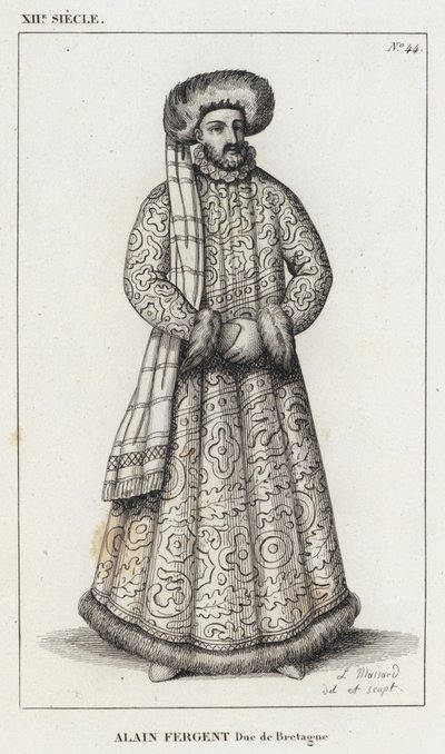 XIIe siècle, Alain Fergent, Duc de Bretagne - French School